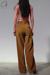 BASERANGE Corduroy Navarro Pants Made in Portugal TRNA-CO-WI22 Bossa Brown